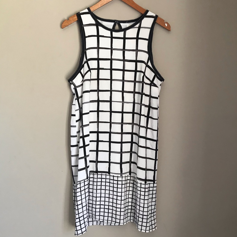 🌿Mud pie black and white boutique hang dress